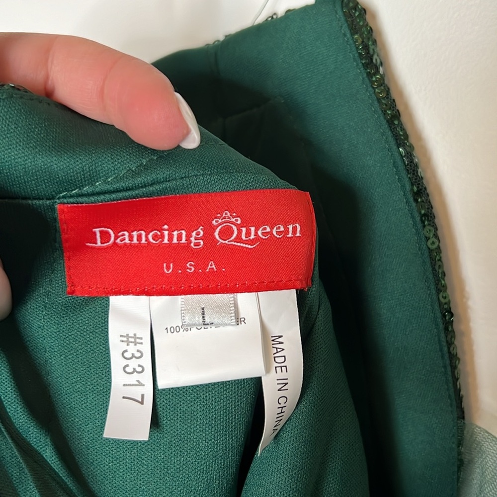 NWT Emerald Sequin Mini Dress - Dancing Queen 3317 - Picture 5 of 5
